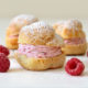 Raspberry Cream Puffs